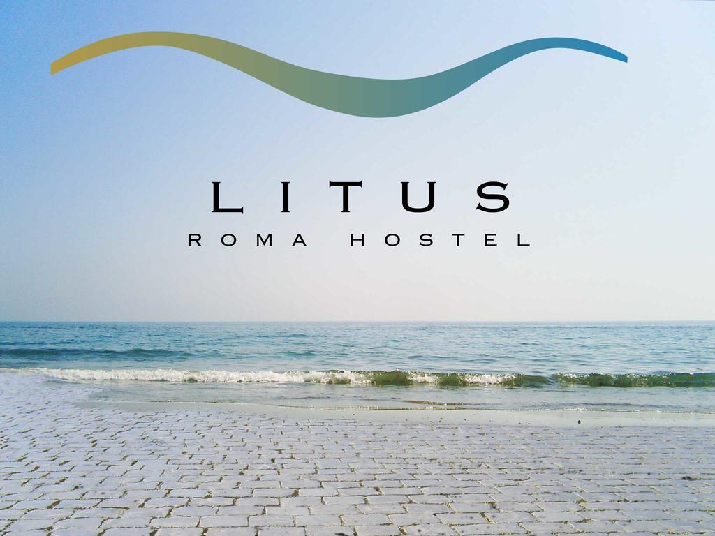 Litus Roma Hostel Lido di Ostia Eksteriør bilde Litus Roma Hostel Logo